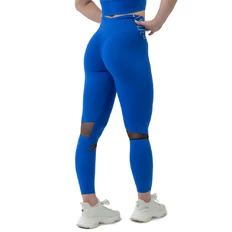 Legginsy damskie z wysokim stanem Nebbia FIT Activewear 443 - Niebieski