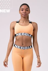 Női ikonikus sportmelltartó Nebbia Power Your Hero 535 - barack