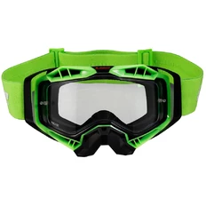 Motocross brýle LS2 Aura Black H-V Green čiré sklo
