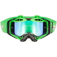 Enduro brýle LS2 Aura Pro Black H-V Green iridiové sklo