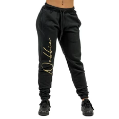 Damskie luźne spodnie dresowe Nebbia INTENSE Signature 846 - Black/Gold