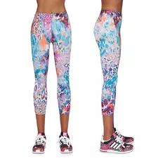 Damskie sportowe legginsy BAS BLEU Caty 70 - Wielokolorowy