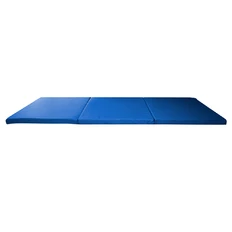 Skládací gymnastická žíněnka inSPORTline Pliago 180x60x5 cm - modrá