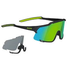 Kerékpáros napszemüveg Kellys Dice - fekete-lime