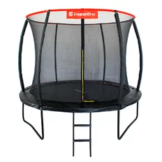 Solidna trampolina ogrodowa z siatką kompletny zestaw inSPORTline Flea 244 cm