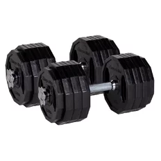 Zestaw gryfy krótkie +obciążenia inSPORTline Ruberton 2x20 kg