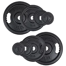 Zestaw obciążeń olimpijskich inSPORTline Castblack 2-20 KG