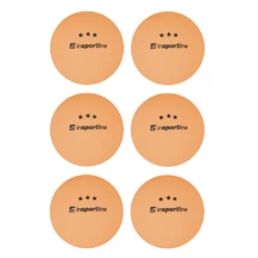 Pingpongové míčky inSPORTline Elisenda S3 6ks - oranžová