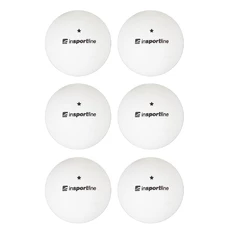 Pingpongové míčky inSPORTline Elisenda S1 6ks - bílá
