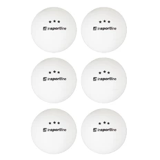 Pingpongové míčky inSPORTline Elisenda S3 6ks - bílá