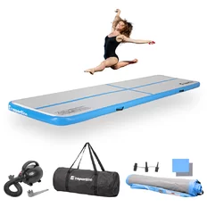 Pompowana mata do ćwiczeń Airtrack inSPORTline Airstunt 400x100x10 cm
