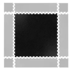 Puzzle zátěžová podložka inSPORTline Simple černá
