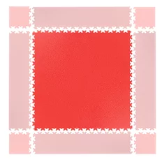 Puzzle fitness szőnyeg inSPORTline Simple piros