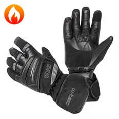 Vyhřívané moto a lyžařské rukavice W-TEC HEATston - černo-šedá
