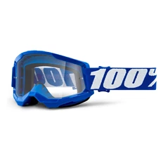 Motokrosové okuliare 100% Strata 2 - modrá, číre plexi