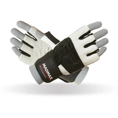 Fitness rukavice MadMax Professional 2021 - bielo-čierna