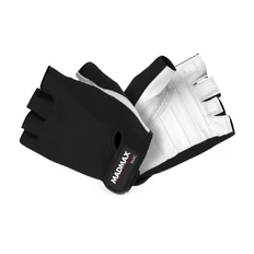 Fitness rukavice MadMax Basic - bielo-čierna