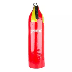 Dětský boxovací pytel SportKO MP7 24x80cm / 10kg - červeno-žlutá