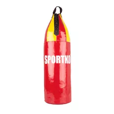 Dětský boxovací pytel SportKO MP8 24x70cm / 8kg - červeno-žlutá