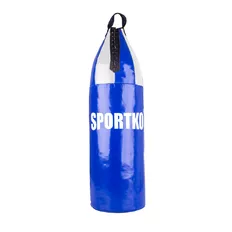 Dětský boxovací pytel SportKO MP8 24x70cm / 8kg - modro-bílá