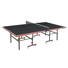 Wzmacniany stół do tenisa z siatką na kółkach inSPORTline Pinton - Czarny