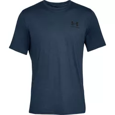 Pánske tričko Under Armour Sportstyle Left Chest SS - Academy/Black