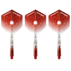Nasadki z piórkami do lotek Unicorn Gripper 4 Elements Combo - Red Firestorm