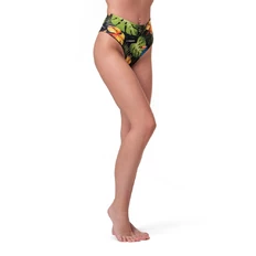 Bikini z wysokim stanem Nebbia Sporty Bottom 555 - Zielona dżungla
