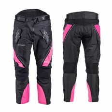 Dámské moto kalhoty W-TEC Kaajla - černo-růžová
