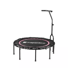 Bezpružinová Jumping fitness trampolína inSPORTline Cordy 114 cm - ružová