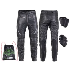 Skórzane spodnie motocyklowe W-TEC Vilglen - OUTLET - Czarny