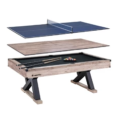 Stół bilardowy i do tenisa stołowego 3w1 inSPORTline Residento - jasne drewno