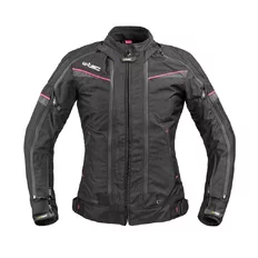 Damska kurtka motocyklowa W-TEC Progair Lady - Czarno-różowy