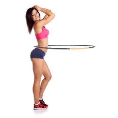 Cvičení břišních svalů inSPORTline Obruč  Magnetic 105 cm