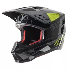 Moto prilba Alpinestars S-M5 Rover antracit/žltá fluo/šedá maskáčová 2022