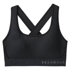 Dámská sportovní podprsenka Under Armour Mid Crossback - Black/Black/Graphite