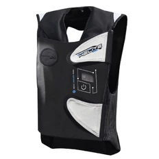 Závodní airbagová vesta Helite e-GP Air - černo-bílá