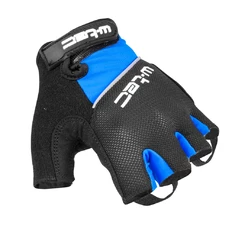 Cyklo rukavice W-TEC Bravoj - modro-čierna