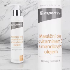 Masszázsolaj inSPORTline E vitaminnak és mandulaolajjal 200 ml