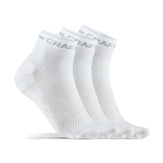 Ponožky CRAFT CORE Dry Mid 3 páry - bílá