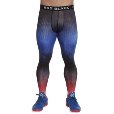 Férfi sport leggings BAS BLACK Quantum - kék-piros