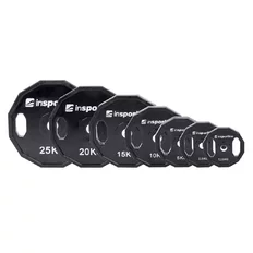 Zestaw gumowanych obciążeń inSPORTline Ruberton 2x 1,25-25 kg