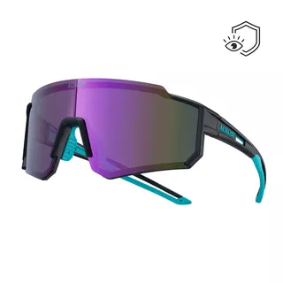 Sports Sunglasses Altalist Legacy 2 - Dark Blue/Pink Lenses - Black with Violet lenses