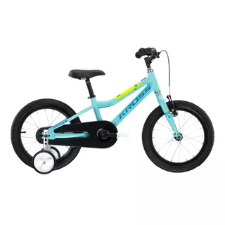 Detský bicykel Kross Mini 4.0 16" Gen 004 - Aquamarine / Blue / Lime Glossy