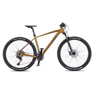 Horské kolo 4EVER Firetrack 29'' - model 2025 - pearl black / hologram - dark gold / iron