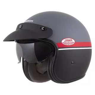 Moto přilba Cassida Oxygen Jawa OHC 2.0 šedá matná/červená/černá/bílá