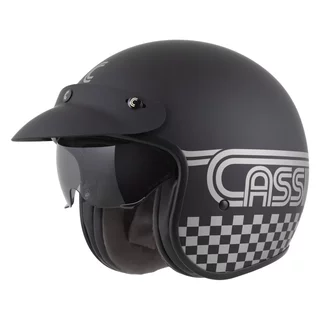 Moto přilba Cassida Oxygen Rondo 2.0 černá matná/stříbrná