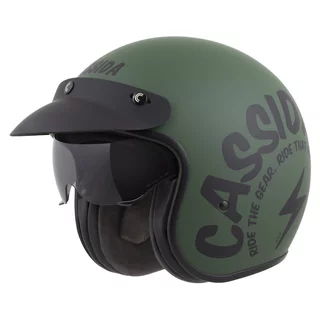 Motorcycle Helmet Cassida Oxygen Gear 2.0 Matte Green/Black 2025