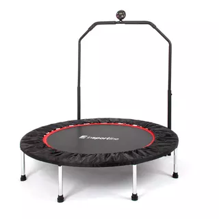 Jumping Fitness Trampoline with Handlebar inSPORTline PROFI Digital 122cm