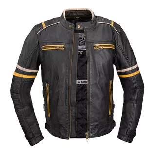 Men’s Leather Motorcycle Jacket W-TEC Traction